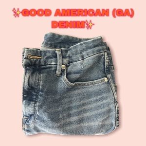 Good American “GoodWaist” BLUE denim jeans size 31  US 12 womens